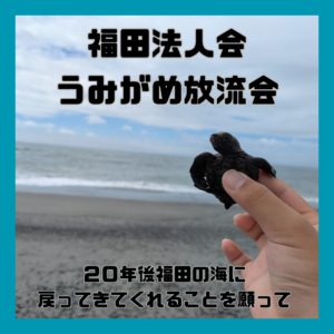 うみがめ放流会～福田法人会～